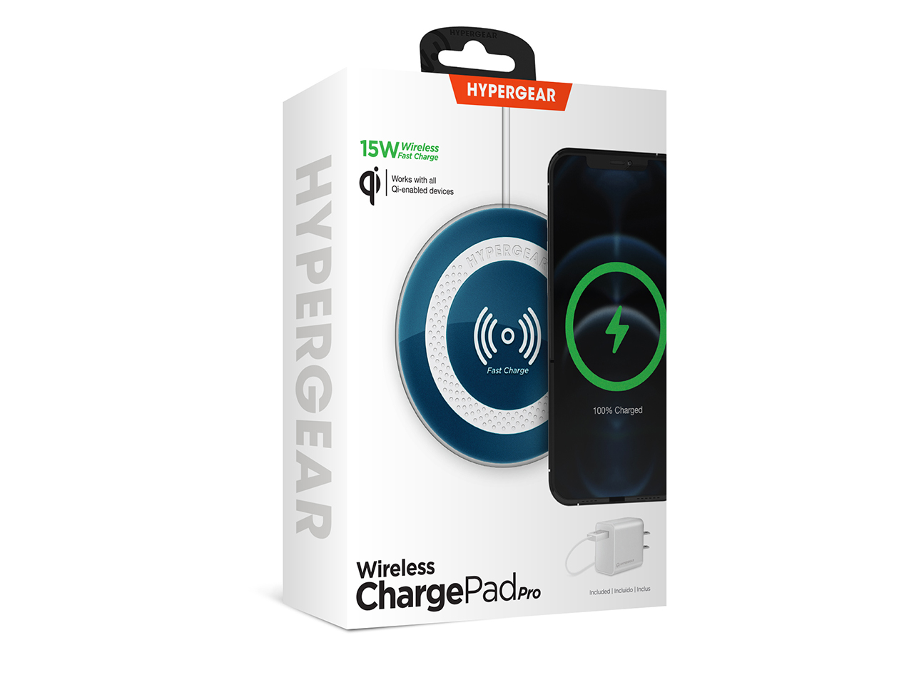 HyperGear ChargePad Pro 15W Wireless Charger Blue