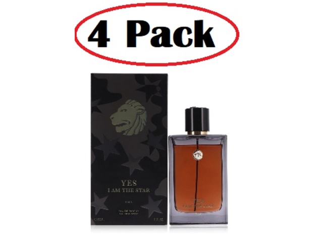 4 Pack of Yes I Am The King Star by Geparlys Eau De Parfum Spray