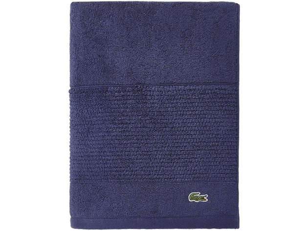 Lacoste Legend 35" x 70" Supima Cotton Bath Towel Navy