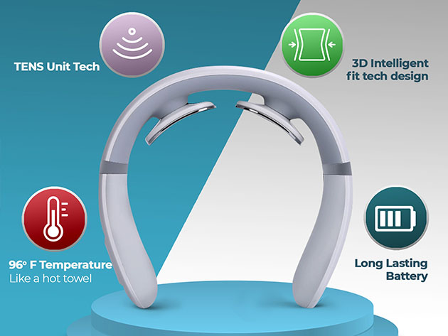 RelaxUltima Portable Neck Massager with TENS Pulse Technology