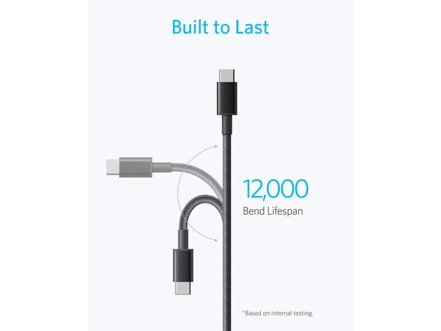 2-Pack Anker New Nylon USB-C to USB-C Cable
