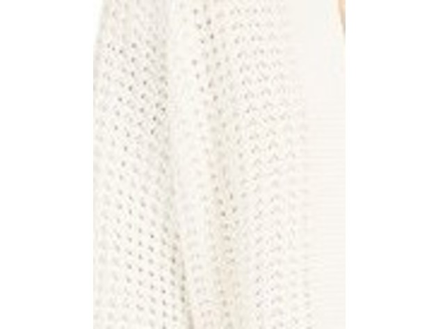 Style & Co Women's Chunky Cable-Knit Open-Front Cardigan White Size Extra Large