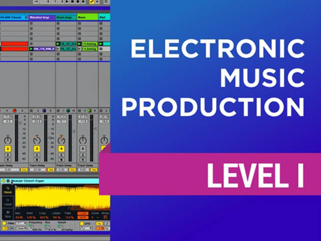 Electronic music production level 1 graphic.