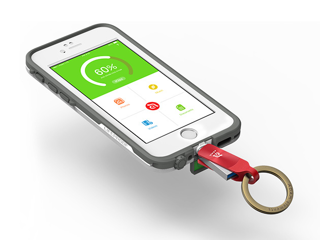 iKlips DUO+ Dual Interface Flash Drive (32GB Red)
