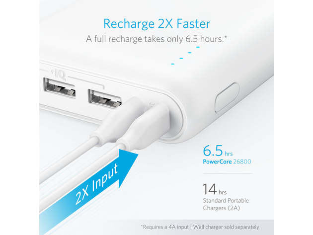 Anker 337 Power Bank (PowerCore 26K) White