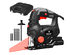 Ultimate Force 800W Electric Orbital Laser Jigsaw 5 Variable Speeds Woodwork Cutting w/6 Blades