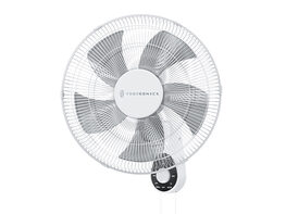 16" High Velocity Wall Fan with 5 Blades, 3 Speeds, & 90° Oscillating Angle