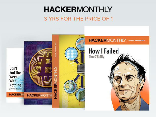 Three Years of Hacker Monthly For The Price of One (Digital Subscription)