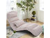 Costway Folding Lazy Sofa Chair Stylish Sofa Couch Beds Lounge Chair W/Pillow Beige