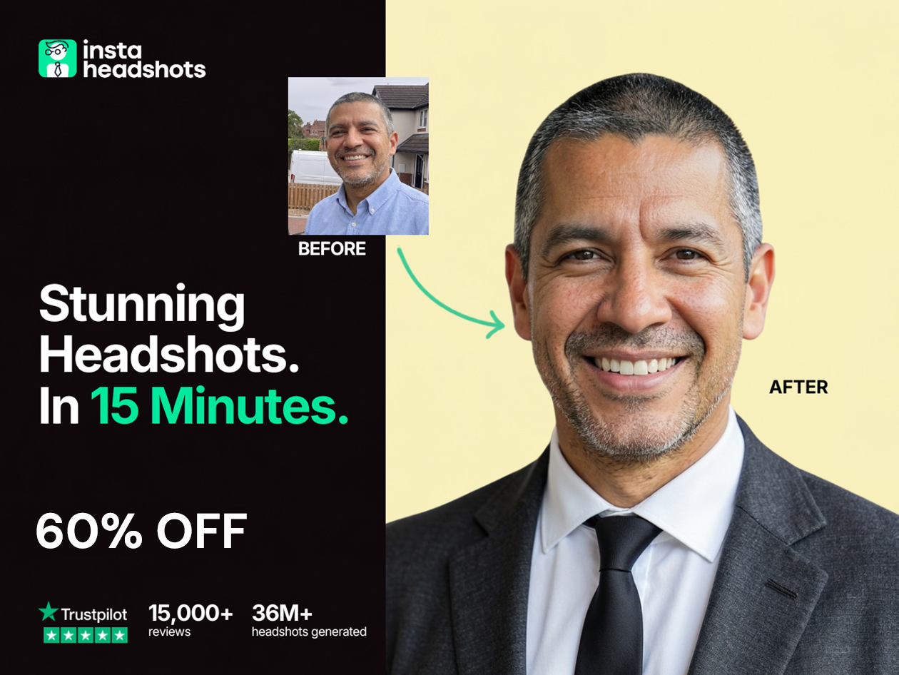 InstaHeadshots AI Headshot Generator Premium Plan: One-Time Purchase