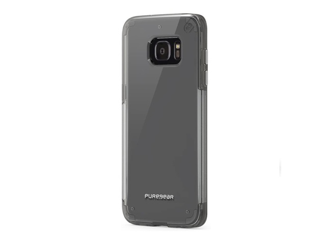 PureGear Slim Shell PRO for Samsung Galaxy S7 edge - Clear/Light Gray