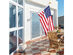 Costway American Flag Kit Wall Mount 5 Ft Spinning pole 3'x5' US Flag Gold Ball Aluminum