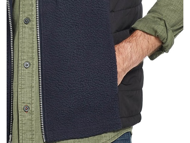 Weatherproof Men's Pebble Fleece Vest Dark Navy 3XL
