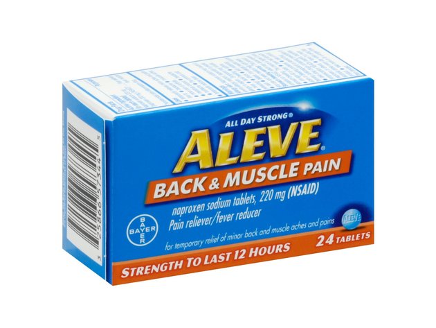 Aleve Back And Muscle Pain Reliever/Fever Reducer Tablets, For Minor ...