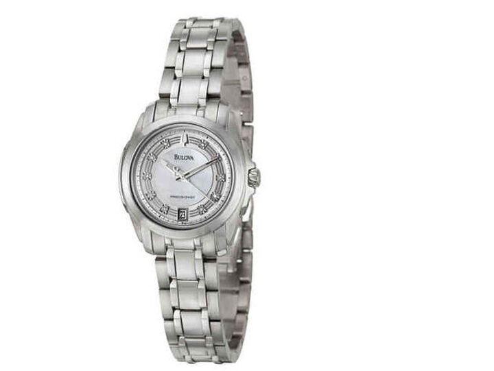 #321 BULOVA Precisionist White Dial Stainless Steel Ladies Watch online 96P115