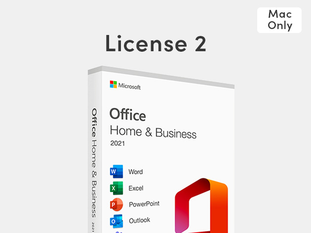 Microsoft Office Home & Business for Mac 2021: Lifetime License (Code 2)