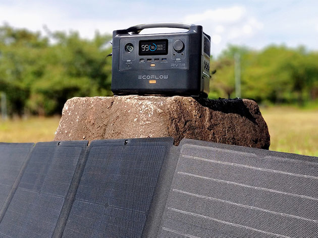 EcoFlow River Plus Portable Power Station + 110W Solar Panel