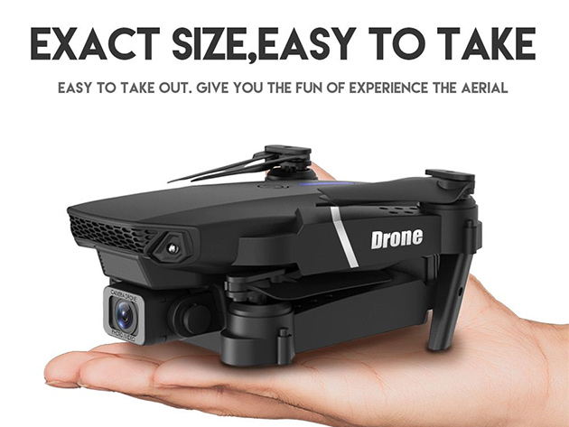 Black Drone with Dual HD 4K Camera