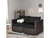 Costway 2 Piece Patio Rattan Corner Sofa Sectional Furniture Set Black Cushion - Black