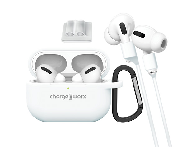 Chargeworx AirPods Pro Accessory Kit (White)