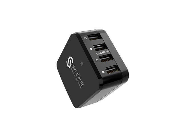 Syncwire 6.8A 34W 4-Port USB Wall Charger (Black)