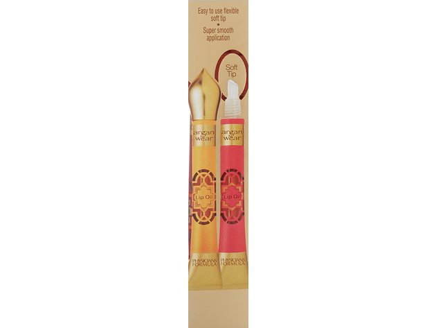 4-PACK Physicians Formula Argan Wear Ultra-Nourishing Argan Lip Oil Duo, Helps To Protect Against Drying From Environmental Conditions, Liquid Gold, 0.30 oz. each (2.4 oz.)