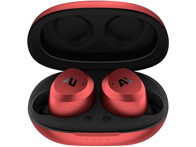 Ausounds AU-Stream Hybrid True Wireless Active Noise Cancelling Earbud, Red (new)