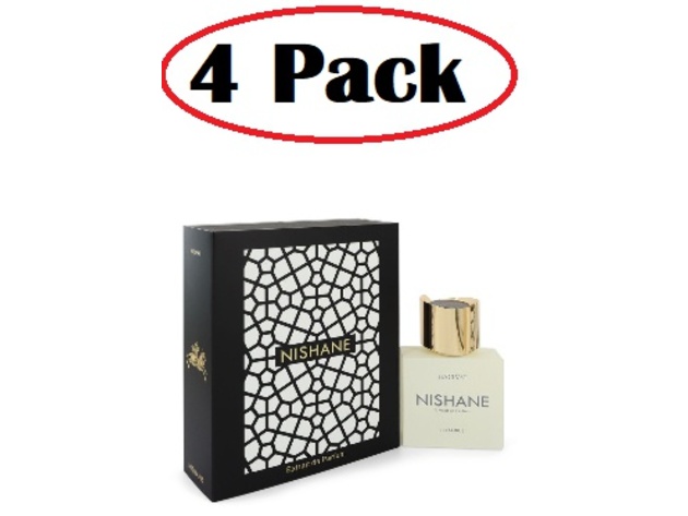 4 Pack of Hacivat by Nishane Extrait De Parfum Spray (Unisex) 1.7 oz