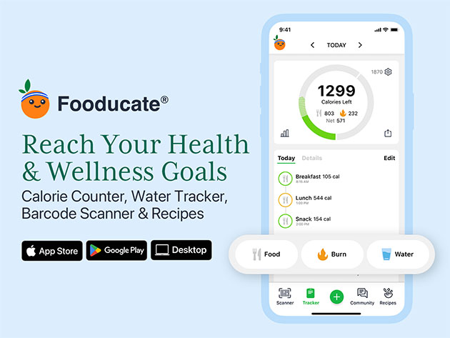 Fooducate Pro Meal-Tracking App: Lifetime Subscription