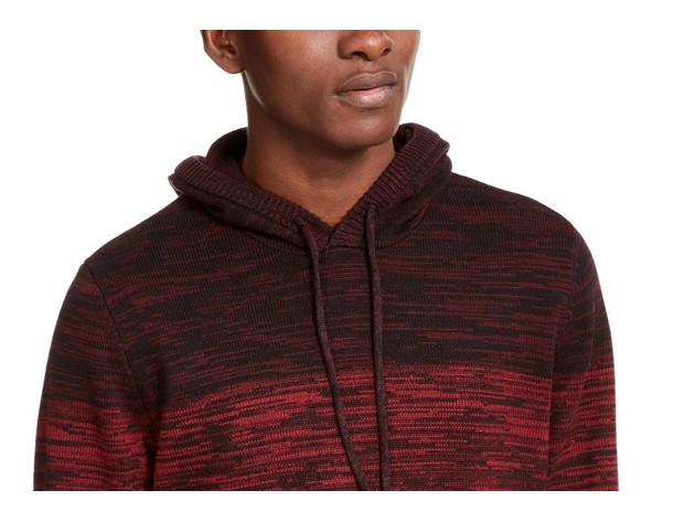 American Rag Men's Heathered Colorblocked Hoodie Red Size Large