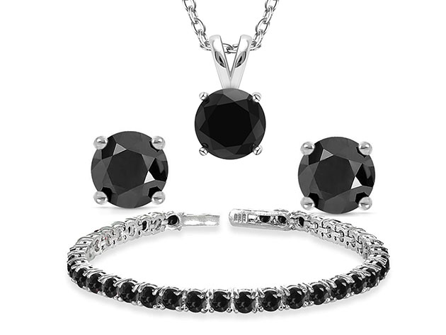 3-Piece Gemstone Jewelry Set (Onyx)