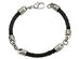 Mens Chisel Bracelet in Black Plated Stainless Steel 9 Inch