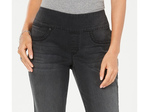 Style & Co Women's Pull On Boyfriend Jeans Black Size Extra Large