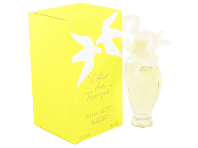 3 Pack L'AIR DU TEMPS by Nina Ricci Eau De Toilette Spray with Bird Cap 1 oz for Women