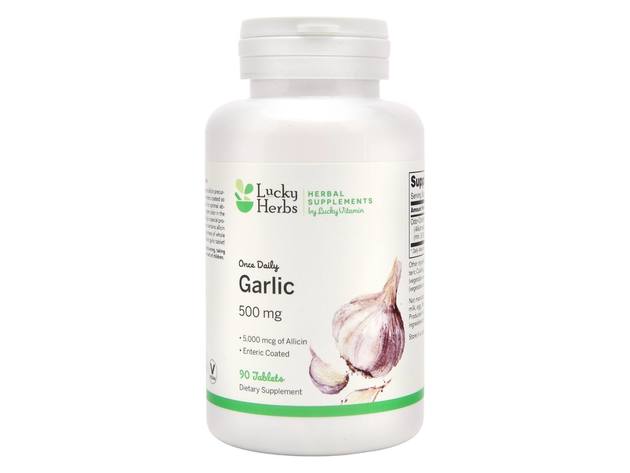 LuckyHerbs - Garlic Extract 5000 mcg. - 90 Tablets
