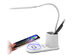 Aduro U-Light Desktop Lamp Organizer with Wireless Charging Stand (White)