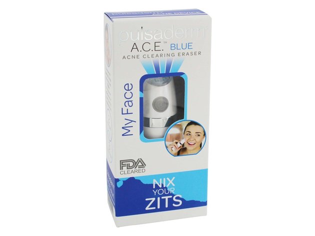 Pulsaderm Ace Blue Light Acne Clearing Eraser,FDA Cleared Skincare Tools and Accessories