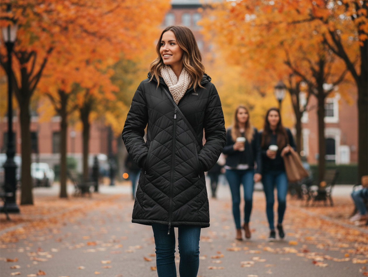 Women's Helios Hybrid Heated Coat with Power Bank