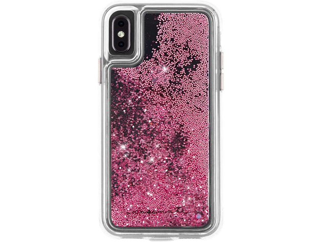 Case-Mate Apple iPhone XS Max Waterfall Plastic Protective Phone Case, Rose Gold