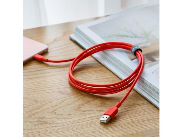 Anker 321 USB-A to Lightning Cable (Red/6ft)