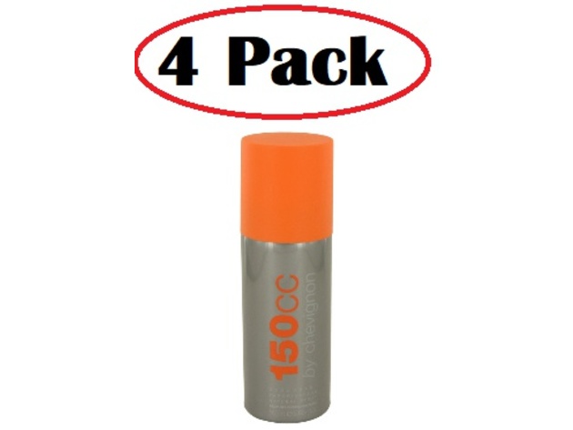 4 Pack of Chevignon 150cc by Chevignon Deodorant Spray 5 oz