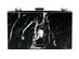Mish Nero Marquina Marble Clutch