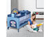 Blue Baby Crib Playpen Playard Pack Travel Infant Bassinet Bed Foldable - Blue