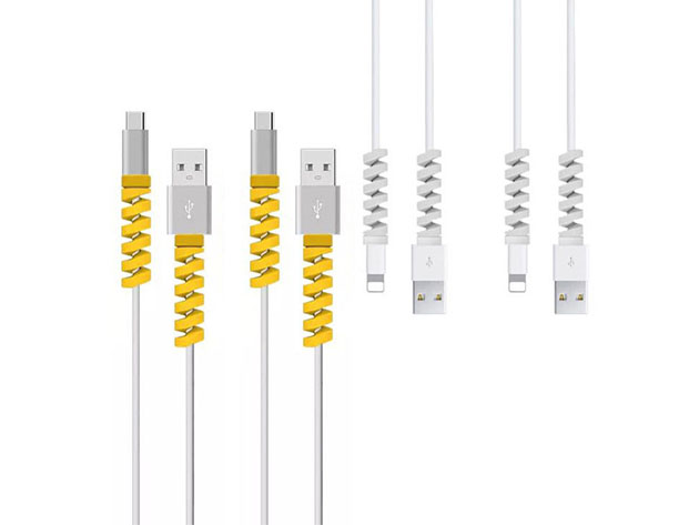 Flexible Silicone Cable Protector 24-Piece Set