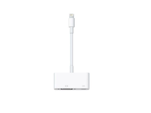 Apple 6-inch Genuine Lightning to VGA Adapter For Apple iPhone/iPad/Tablets/iPod, White [Open Box - Like New]