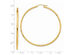 Large Hoop Earrings in 14K Yellow Gold 2 Inch (2.00 mm)