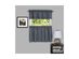 Achim Home Furnishings, Linen Sydney Pair Window Curtain Tier, Easy Care and Light Filtering, 58 Inch By 36 Inch, Grey
