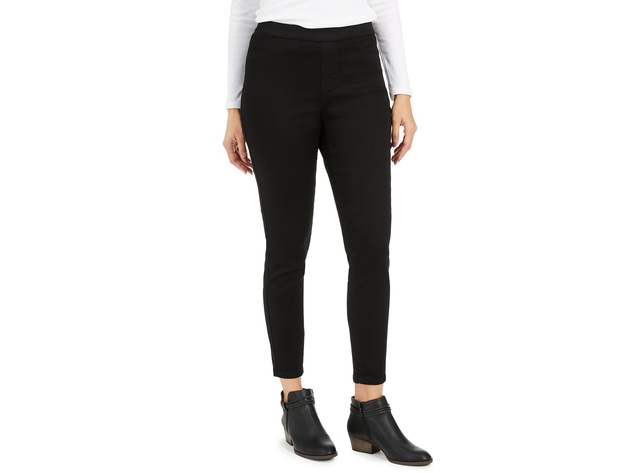 Style & Co Women's Fleece-Lined Jeggings Black Size X-Large
