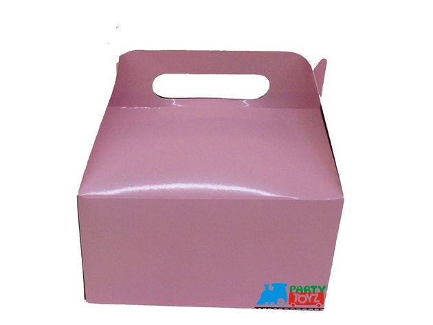 Solid Color Pink Paper Treat Boxes - 12ct | StackSocial