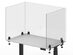 Offex Acrylic Sneeze Guard Desk Divider - 60" x 24" Clamp-On, Clear